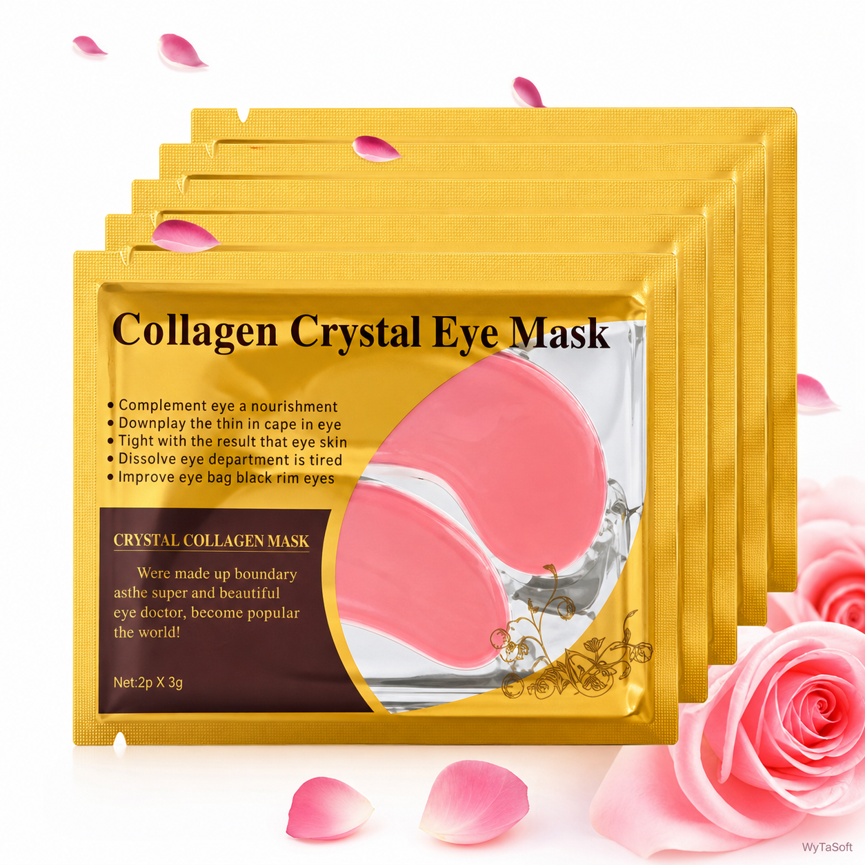Gold Collagen Eye Mask Rose