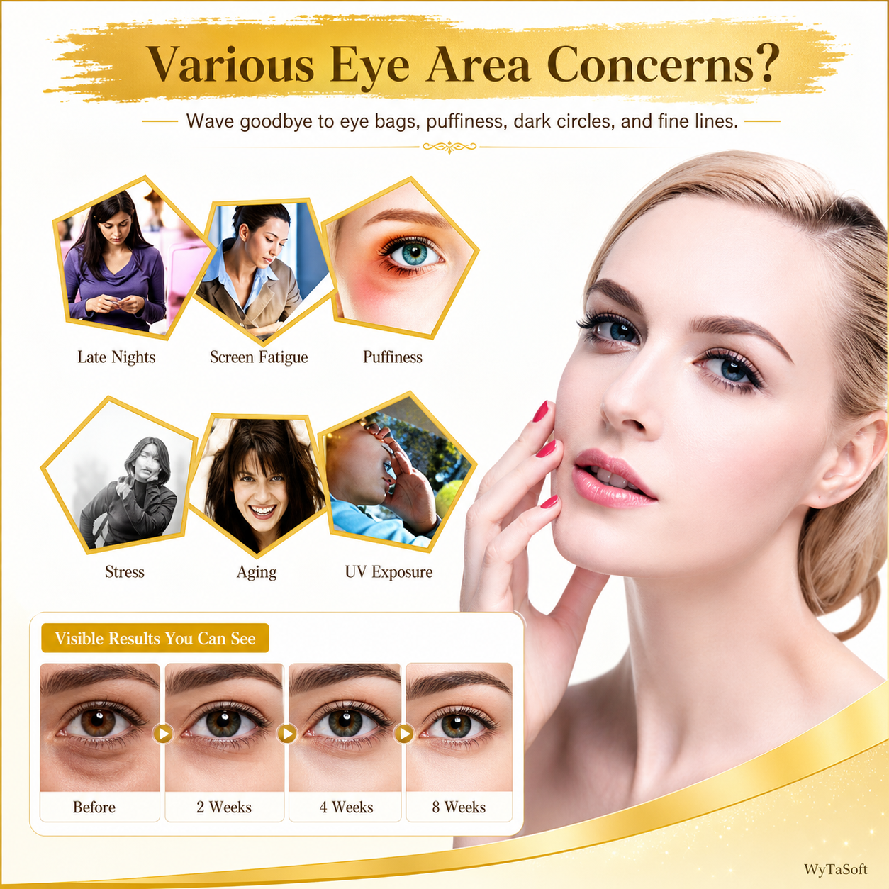 Gold Collagen Eye Mask Rose
